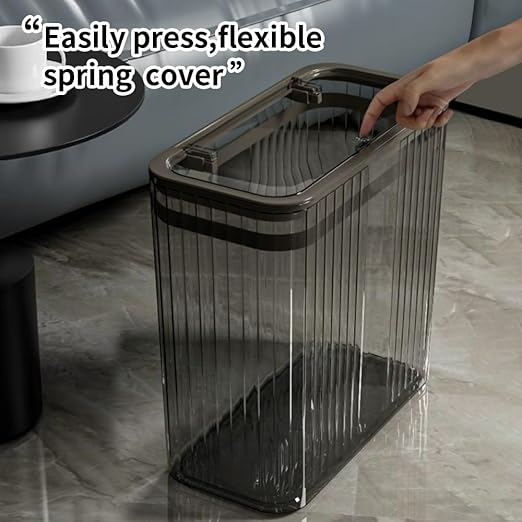 Transparent Trash Can, Bathroom Trash Cans - Image 4
