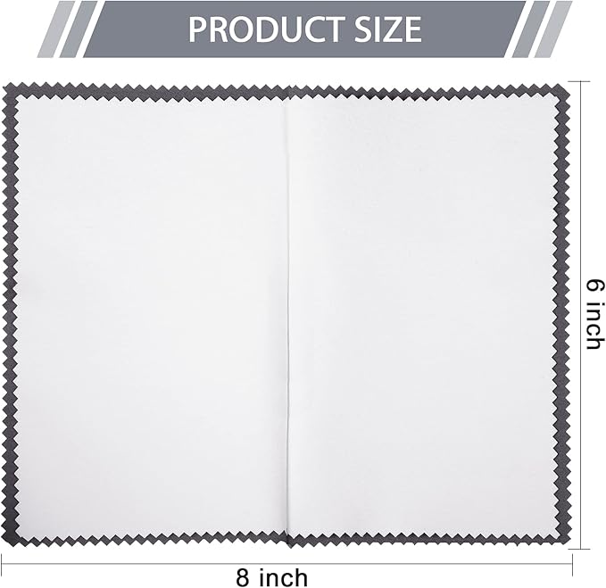 Breling 10 Pcs Silver Jewelry Polishing Cloths 6 x 8 inches Jewelry Cleaning - Image 2