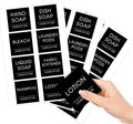 Modern Minimalist Laundry and Cleaning Sticker Labels by rabowa