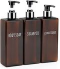 Segbeauty Shampoo and Conditioner Dispenser, 3 Packs 16.9oz Refillable Bathroom by Segbeauty