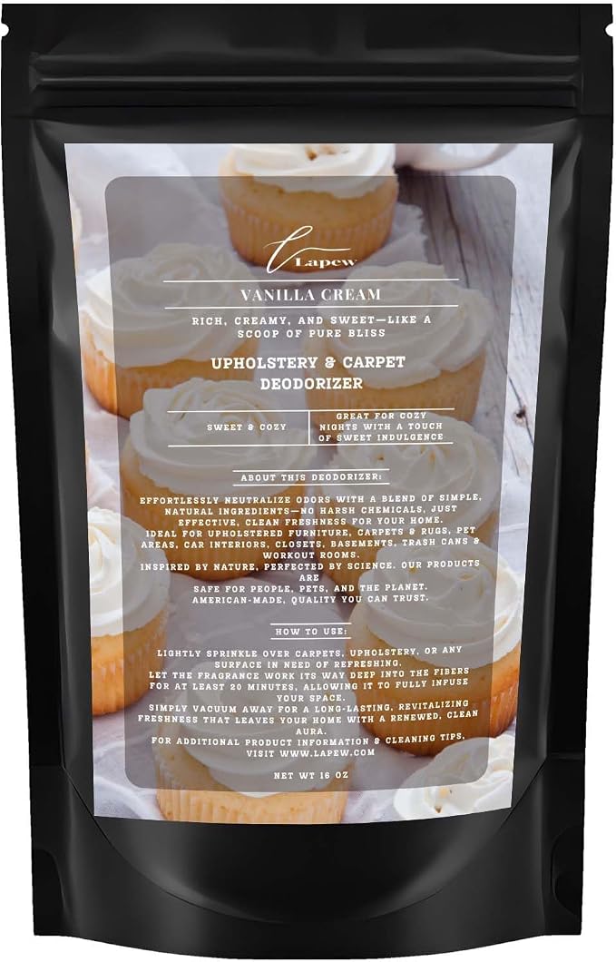 Vanilla Cream Carpet Deodorizer Powder by Lapew
