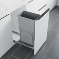 Dowell B15 Aluminum Base Wastebasket Pullout by DowellKitchenBath