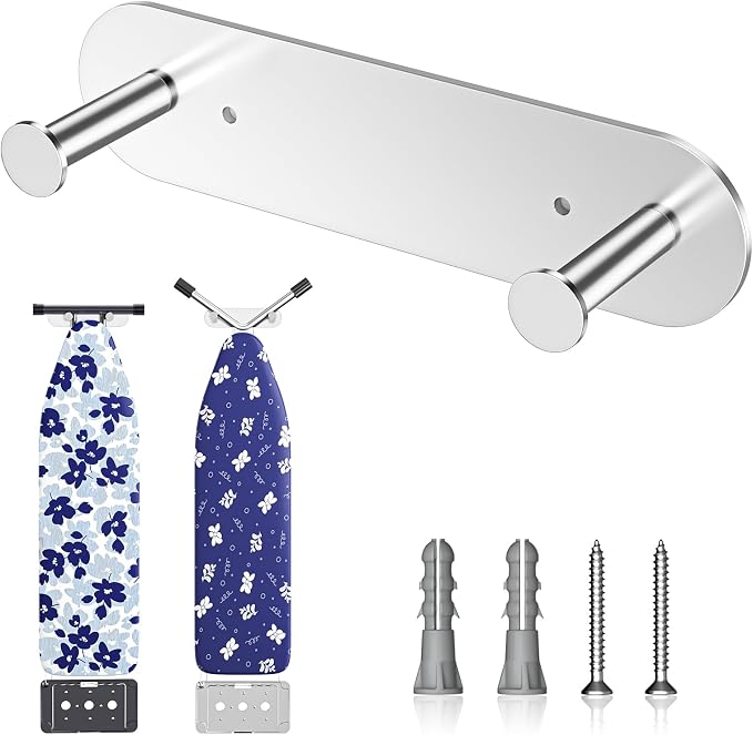 Ironing Board Holder Wall Mount, Ironing Board Hanger by LOXSUN