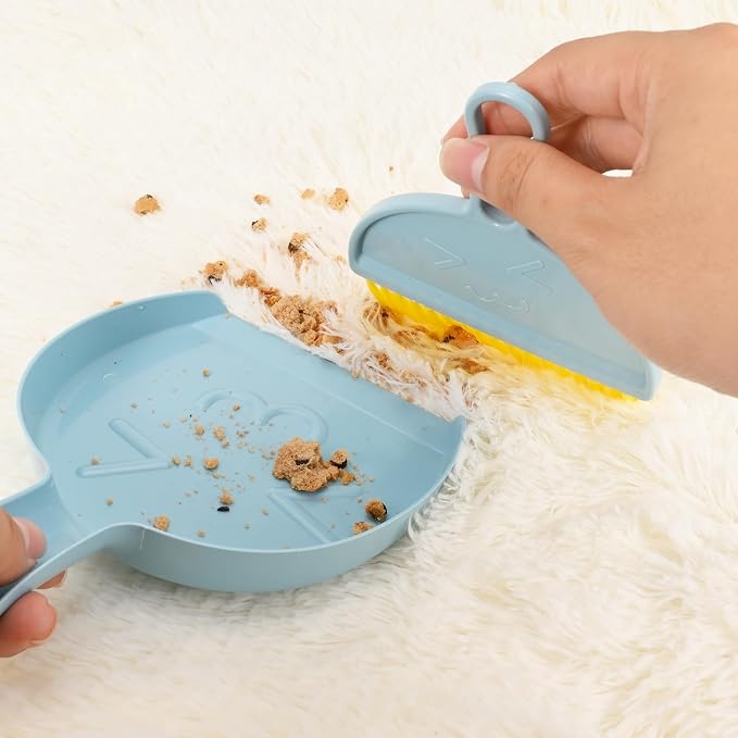 Small Broom and Dustpan Set, mini Compact Portable, - Image 3