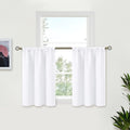 BGment White Curtains 36 Inches Length by BGment