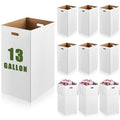 10 Pack 13 Gallon Cardboard Trash Cans Disposable and Reusable Corrugated by Kritkin