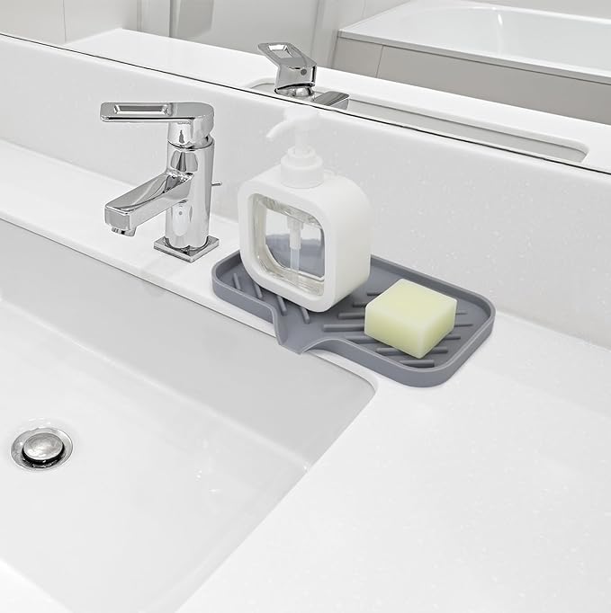 Yasmen Silicone Bathroom Soap Dishes, Sink Sponge Holder - Image 3