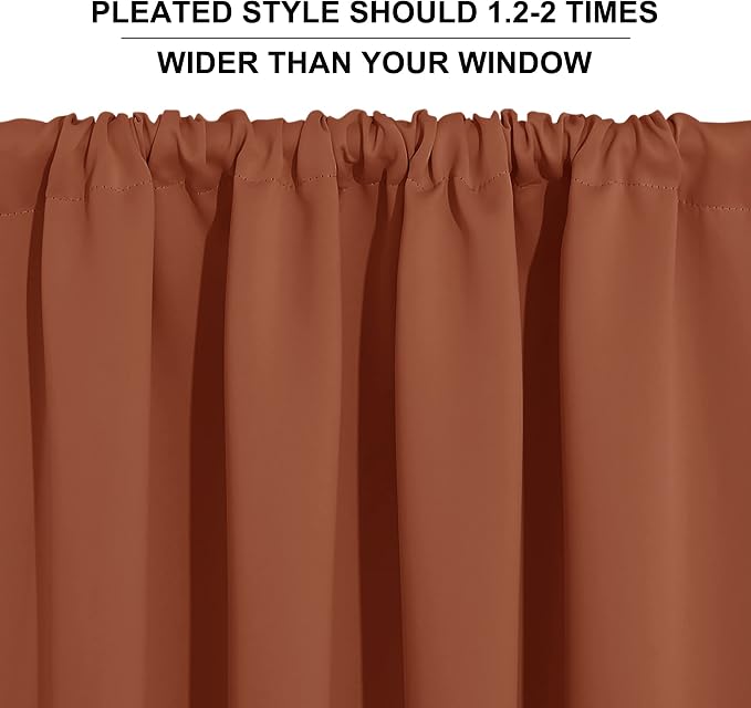 RYB HOME Blackout Curtains for Living Room, All Lights Blocking Rod Pocket - Image 6