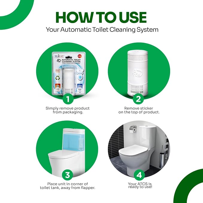 MGICAN Patented Automatic Toilet Cleaning System | Non-Toxic | Bleach Free & - Image 5