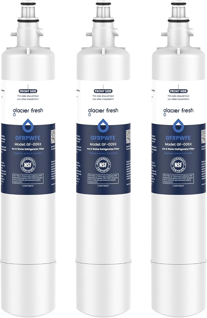 GLACIER FRESH Replacement for RPWFE, RPWF Refrigerator Water Filter, Compatible by GLACIERFRESH