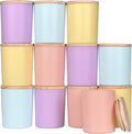 SHOWIN Thick Candle Jars for Making Candles 12 Pcs, 7 OZ Empty Jars by Showin