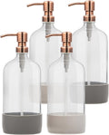 32 oz Glass Pump Bottle Rustproof Stainless Steel Pump, and Lids. Modern by KITCHENTOOLZ