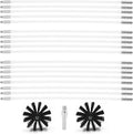 25 Feet Stove Pipe Clean Brush Extension Rods Flexible Fireplace Chimney Brush by Copgge