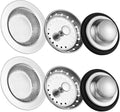 Kitchen Sink Drain Strainer 6 Pack Stainless Steel Sink Stopper, Anti-Clogging by Carry360