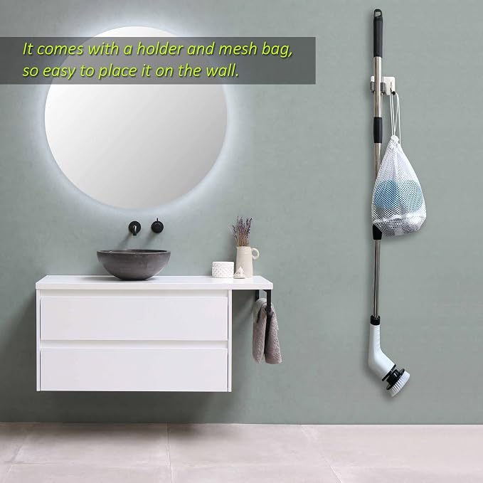 Electric Spin Scrubber, FARI Shower Cleaning Brush - Image 4
