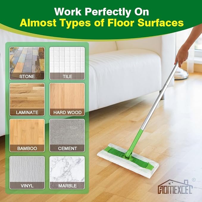 HOMEXCEL Dry Sweeping Cloths Pads Compatible - Image 3