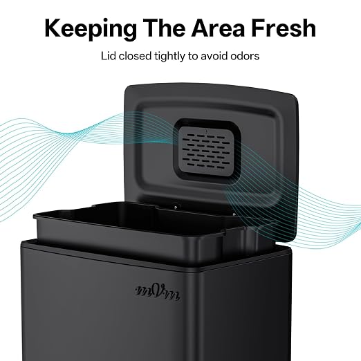 mVm 10.6 Gallon Heavy Duty Step Trash Can - Image 6