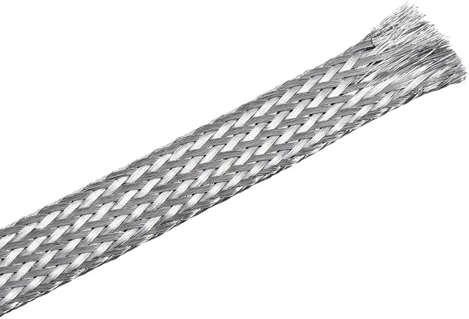 uxcell 3.3Ft - 15/32 Inch 304 Stainless Steel Sleeving Expandable Hose Cover by uxcell