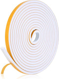 16Feet Weather Stripping Seal for Door Window, High Density Foam Tape, by Amzjjle