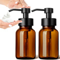 GMISUN Foaming Soap Dispenser, 8.5 fl oz / 250ml Amber Glass Foam Soap Dispenser by GMISUN
