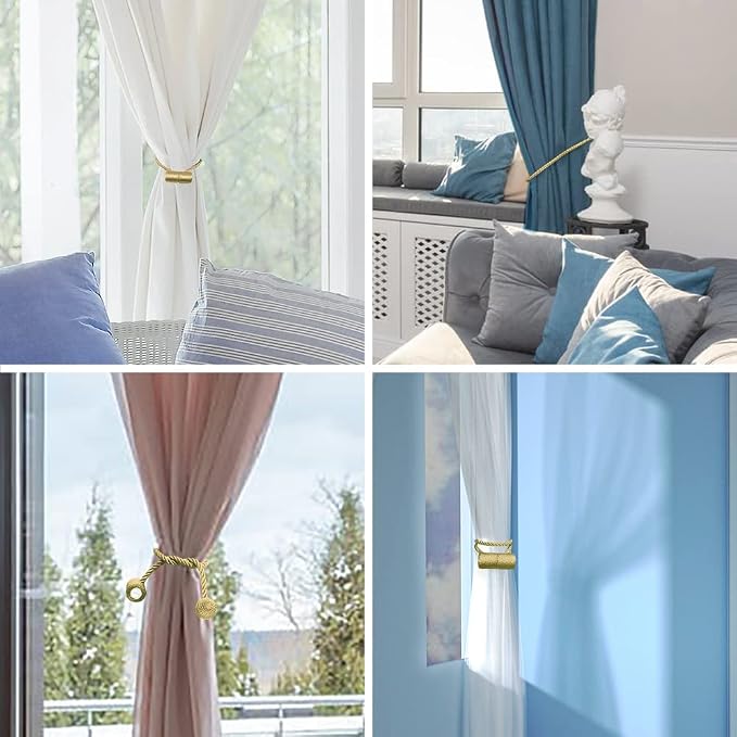 18 Inch Strong Magnetic Curtain Tiebacks, Curtain Holdbacks Modern Upgrade - Image 3
