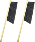 2 Pcs Hand Broom Brush, Wooden Handle Soft Bristle Cleaning Dust Brush，for by Unknown
