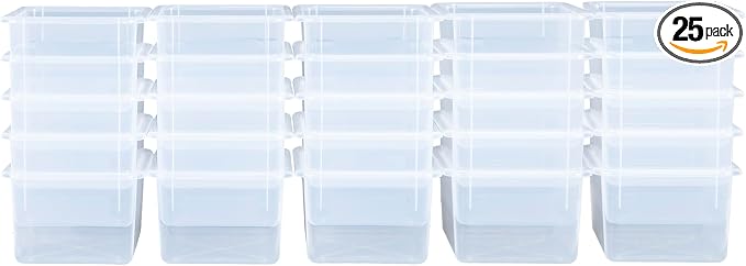 Wood Designs Cubby Storage Bin, Heavy Duty Plastic Containers by Unknown