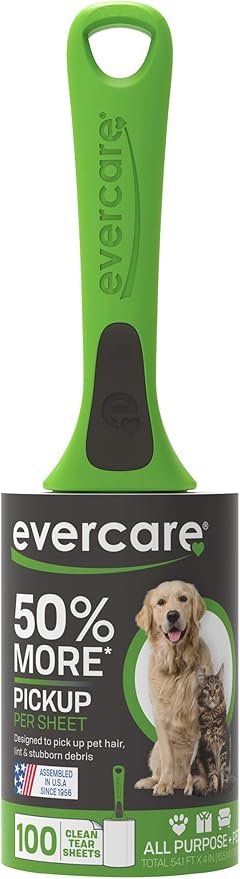 Evercare All Purpose Pet Hair Lint Rollers, 3 Pack, 100 Sheets Each – Reusable - Image 3