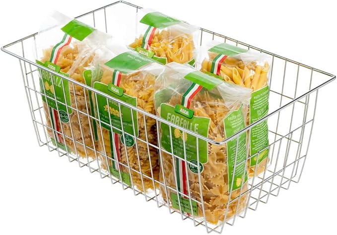 Freezer Wire Storage Baskets, Farmhouse Organizer Storage Bins Large Organizer - Image 6