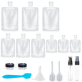 17 Pack Travel Pouches for Toiletries, TSA Approved, Portable Containers by SEQUHITKU