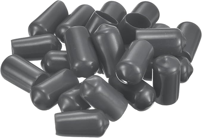 uxcell 20pcs Rubber End Caps 11.5mm ID Vinyl Round Tube Bolt Cap Cover Thread - Image 4