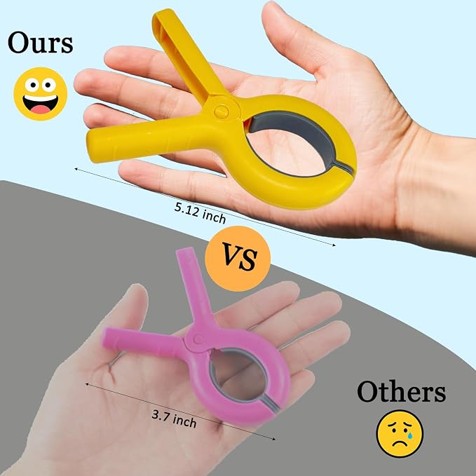 Jumbo Size Beach Towel Clips 8 Pcs, Storage Bag Included, Towel Clamps - Image 3