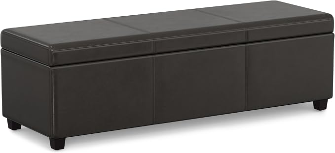 SIMPLIHOME Avalon 54 inch Wide Contemporary Rectangle Extra Large Storage by SimpliHome