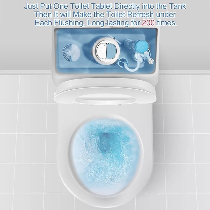 KIISIISO Toilet Bowl Cleaner Tablets, 12 PACK Commercial Household Bathroom - Image 4