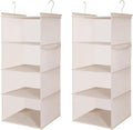 MAX Houser 4 Tier Shelf Hanging Closet Organizer, Closet Hanging Shelf by MAXHouser