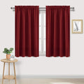 DWCN Christmas Burgundy Room Darkening Blackout Curtains by DWCN