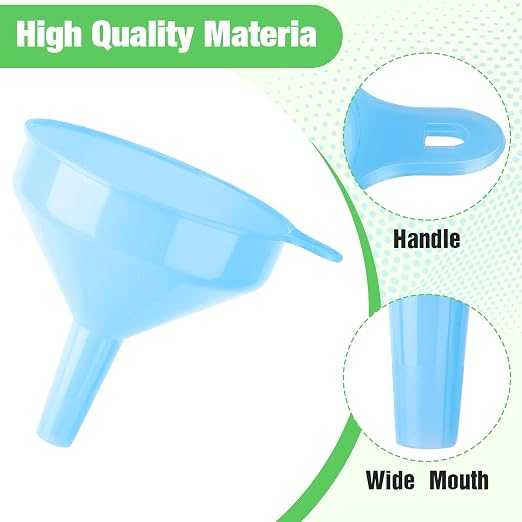 Honeydak 18 Pieces Multi-Purpose Plastic Funnels 4.7 Inch Wide Mouth Funnels - Image 4