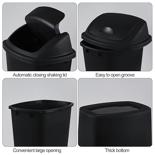10 Gallon Plastic Garbage Bin - Image 3