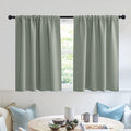 RYB HOME Dorm Curtains Room Darkening, 30 inch Length Privacy Window Treatment by RYBHOME