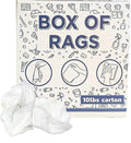 Recycled White Sheeting Cleaning Rags – Lint Free White Cotton Cloths by SupremePlus