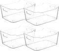 Small Clear Plastic Storage Bins, Fridge Organizer, Cabinet Organizers by CONTROLKITCHEN
