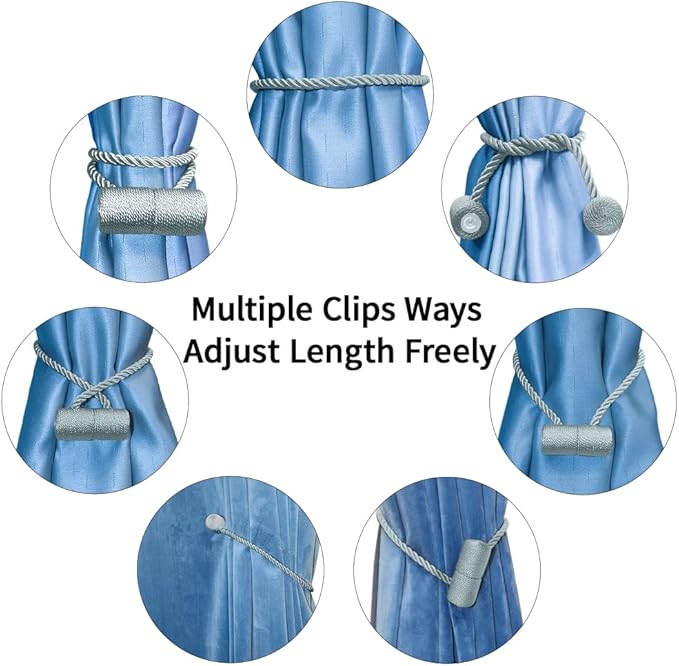 18 Inch Strong Magnetic Curtain Tiebacks, Curtain Holdbacks Modern Upgrade - Image 6