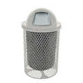 COATEDOUTDOORFURNITURE RDT-Gry Heavy Duty 32 Gallon Round Trash Receptacle by CoatedOutdoorFurniture