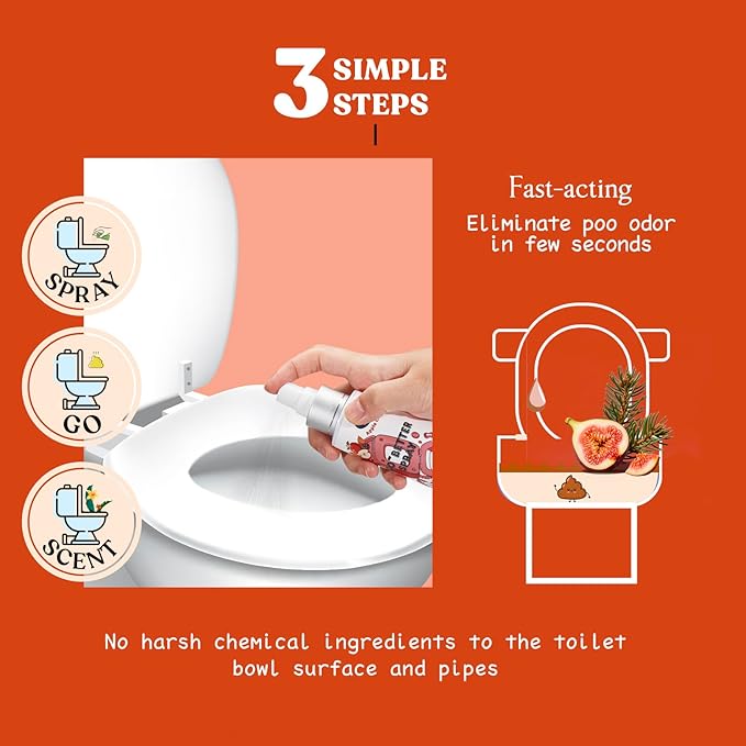Clean-n-Fresh Toilet Spray, Autumn Air, Bathroom Odor Deodorizer, Air Fresheners - Image 5