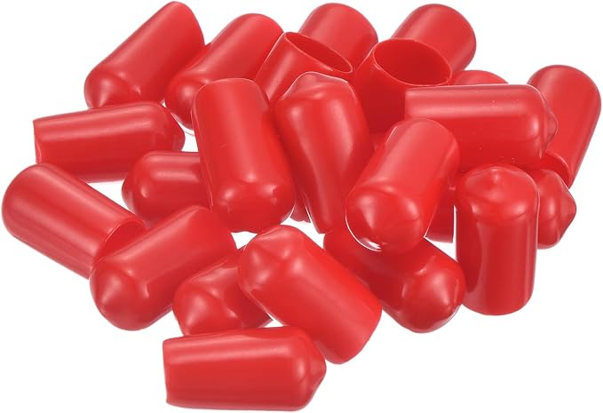 uxcell 20pcs Rubber End Caps 10.5mm ID Vinyl Round Tube Bolt Cap Cover Thread - Image 4