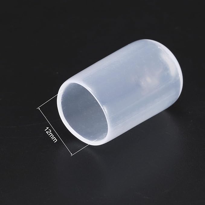 uxcell 20pcs Rubber End Caps 12mm ID Vinyl PVC Round Tube Bolt Cap Cover Screw - Image 3