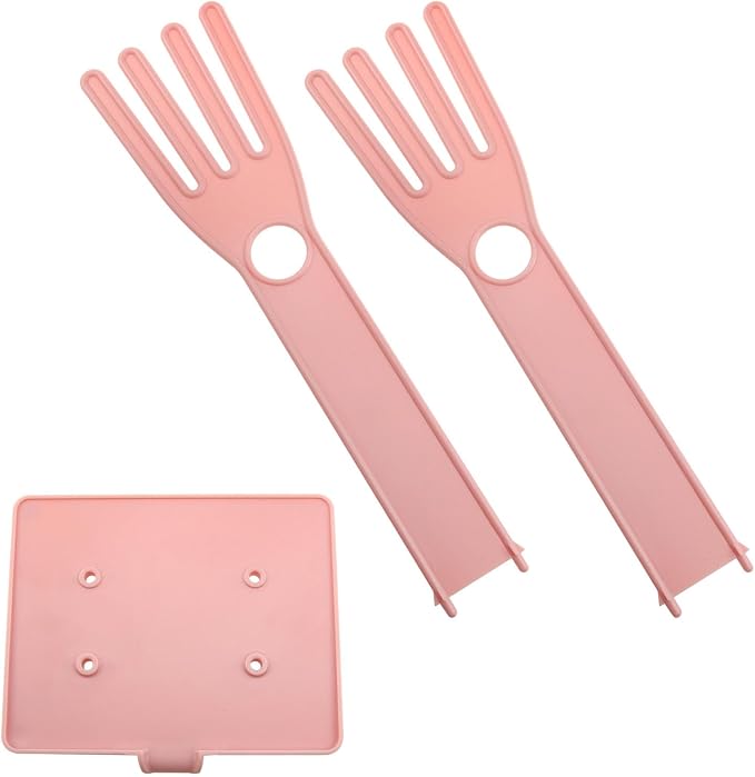 Pink Glove Holder 15x12x34cm Multifunctional Rubber Glove Drainer Towel Storage by Dsjnf