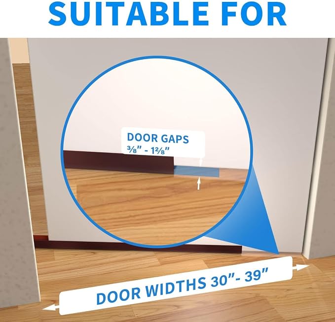 Door Draft Stopper, Strong Adhesive Door Sweep - Image 3
