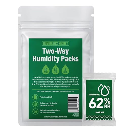 Humboldts Secret 62% Humidity Packs RH 2-Way | Moisture Absorber & Regulator by HumboldtsSecretSupplies