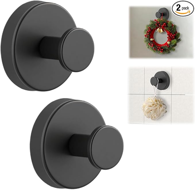 Suction Cup Hooks for Wreaths on Glass, No-Drill Suction Cup Hooks, Wreath by Homepage